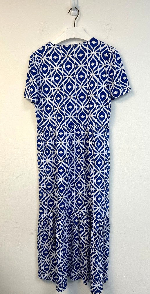 BODEN Emma Tiered Jersey Midi Dress UK 10R