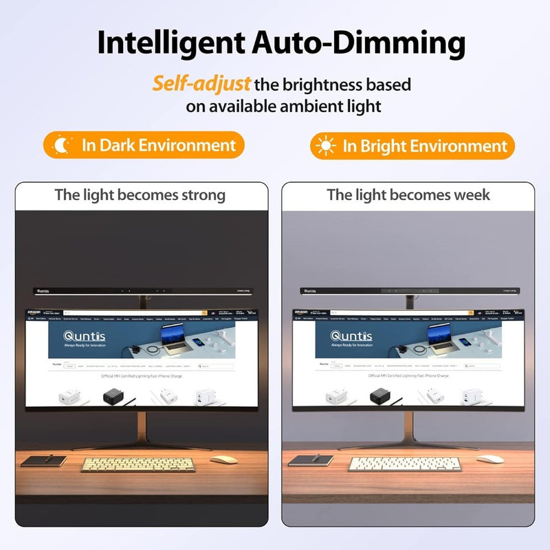 LED Desk Lamp 24W Flexible Gooseneck