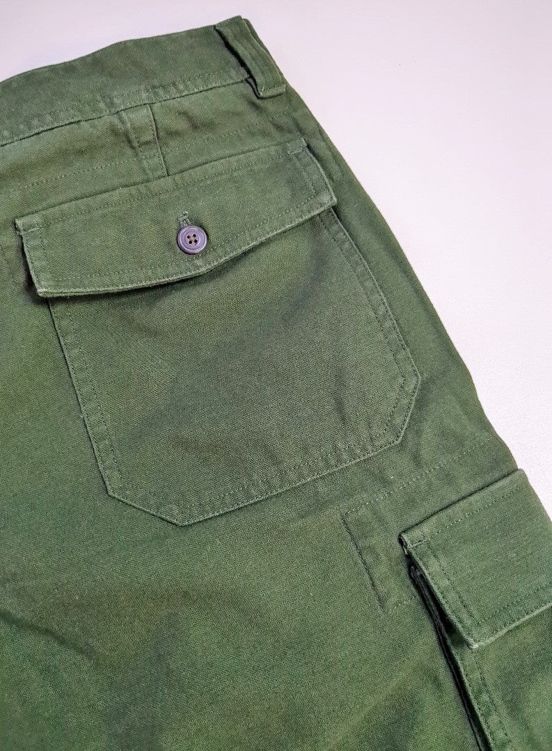 BODEN Men's Cargo Trousers W32 L34 Olive Green - Minor Defect