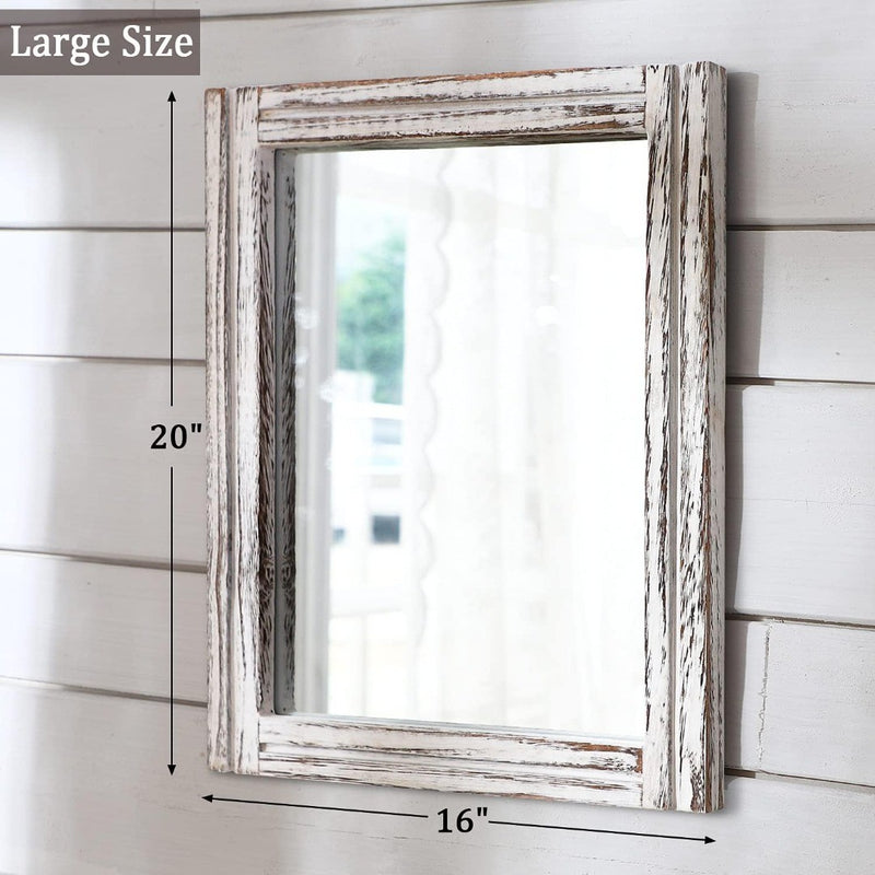 Wall Mirror with Wood Frame 50 x 40 cm