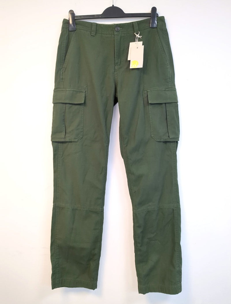 BODEN Men's Cargo Trousers W32 L34 Olive Green - Minor Defect