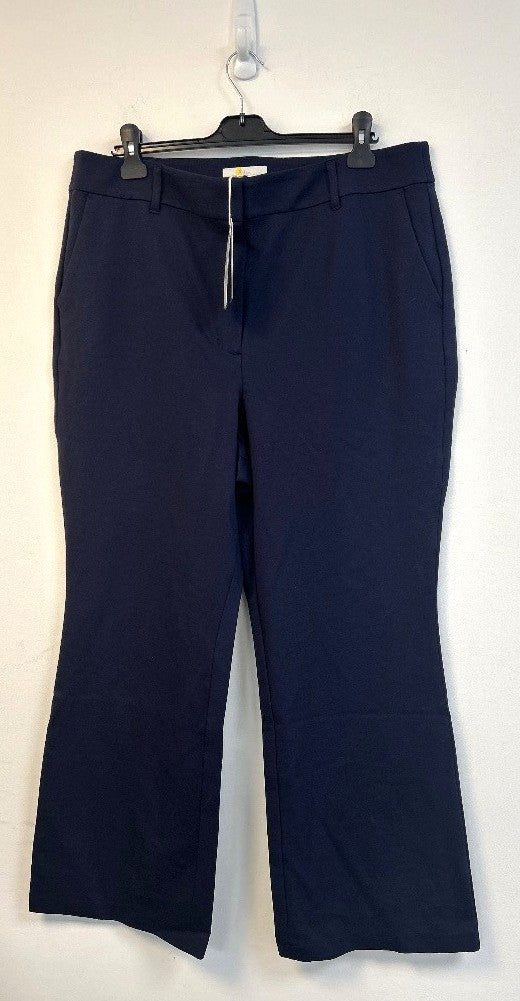 BODEN Hampshire Flared Trousers UK 20R Navy Blue