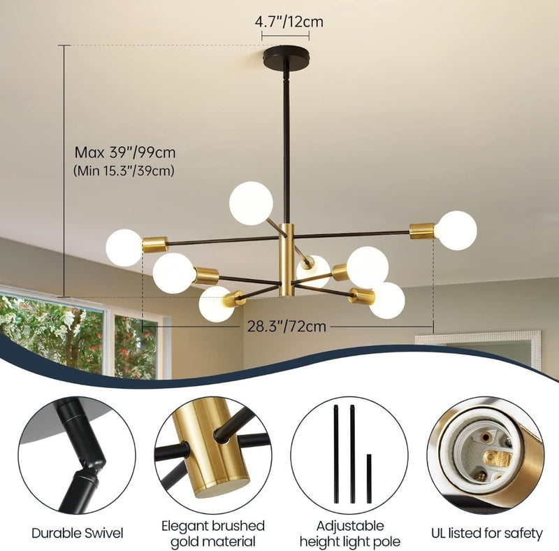 Modern Ceiling Chandelier 8 Lights