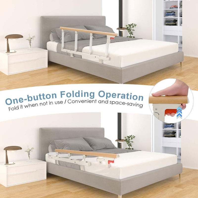 Folding Bed Barrier for Elderly Safety Protector