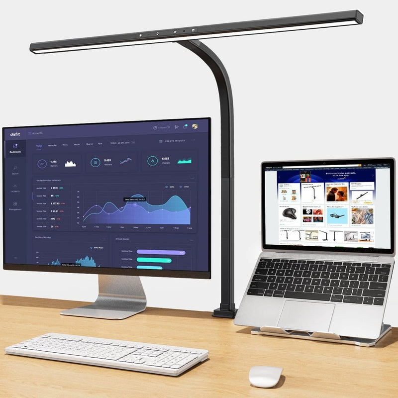 EppieBasic LED Desk Lamp, Architect Desk Lamp Clampable for Home Office