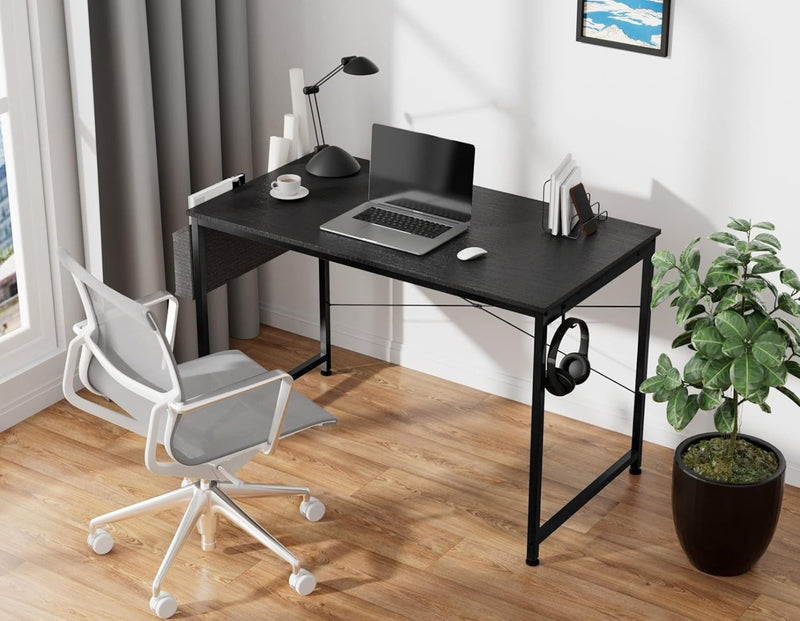 Writing Computer Desk Laptop Table Storage Black