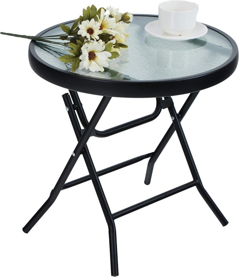 Folding Side Table Coffee Table Transparent