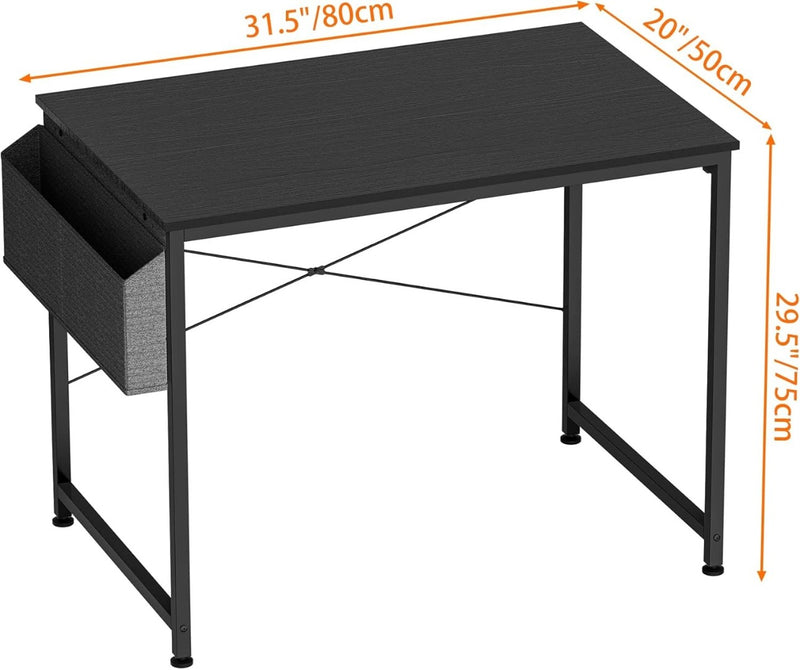 Writing Computer Desk Laptop Table Storage Black