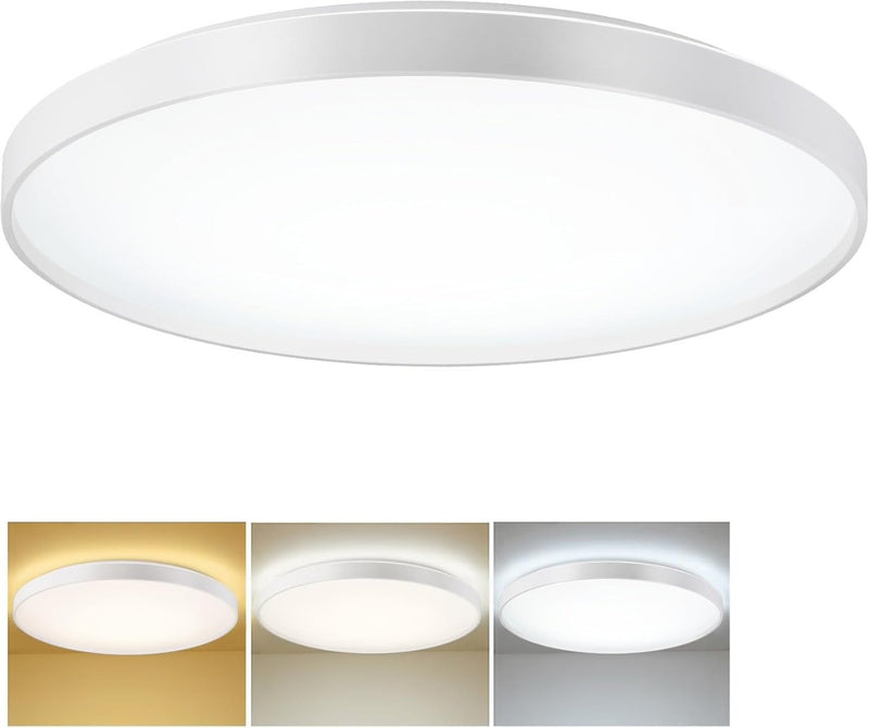 DLLT 45W Modern LED Flush Mount Ceiling Light, 23 Inch Low Profile Light Fixture