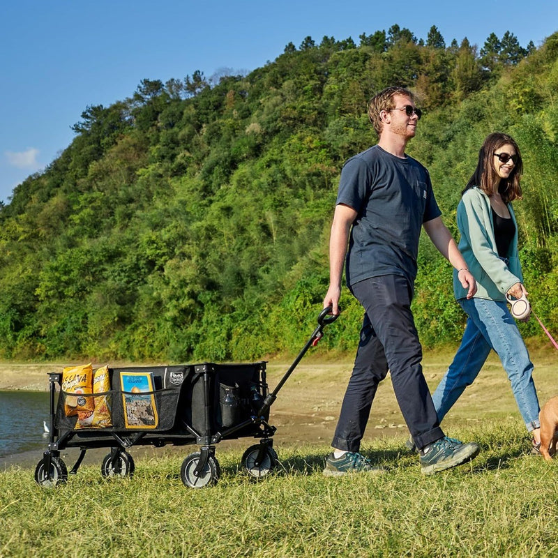 TIMBER RIDGE Festival Trolley on Wheels, Folding Camping Wagon