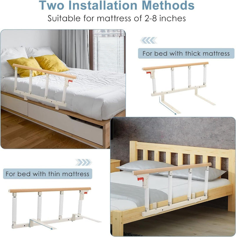 Folding Bed Barrier for Elderly Safety Protector