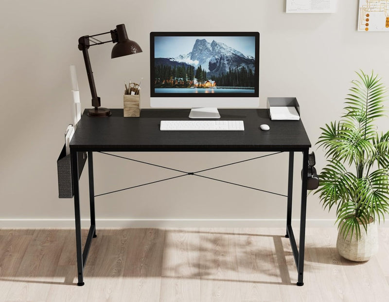 Writing Computer Desk Laptop Table Storage Black