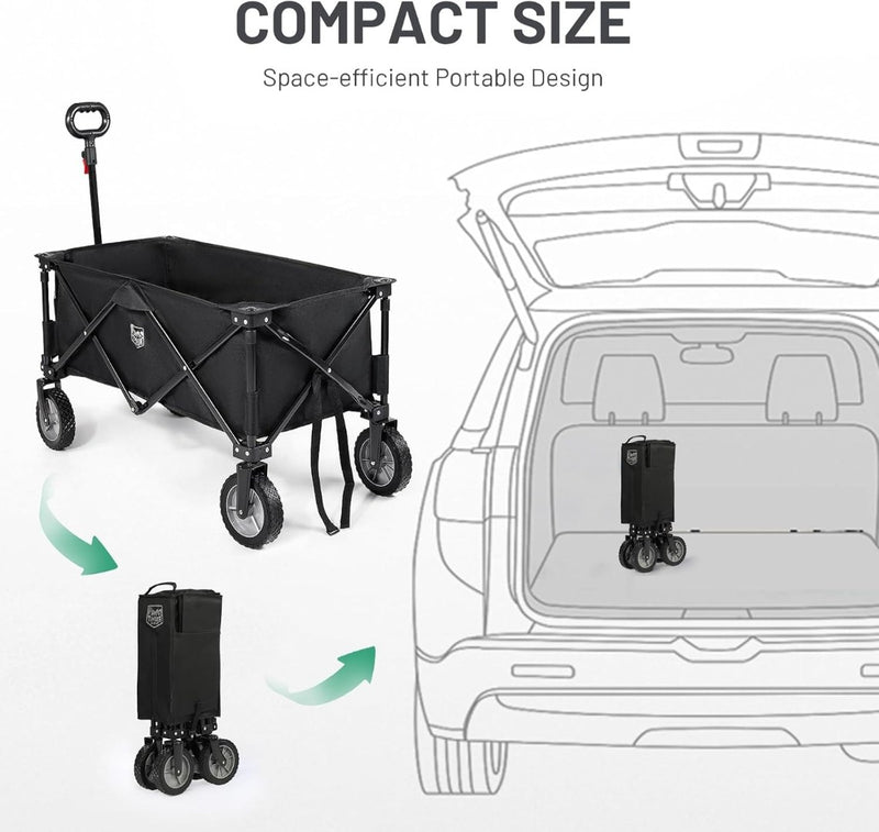 TIMBER RIDGE Festival Trolley on Wheels, Folding Camping Wagon