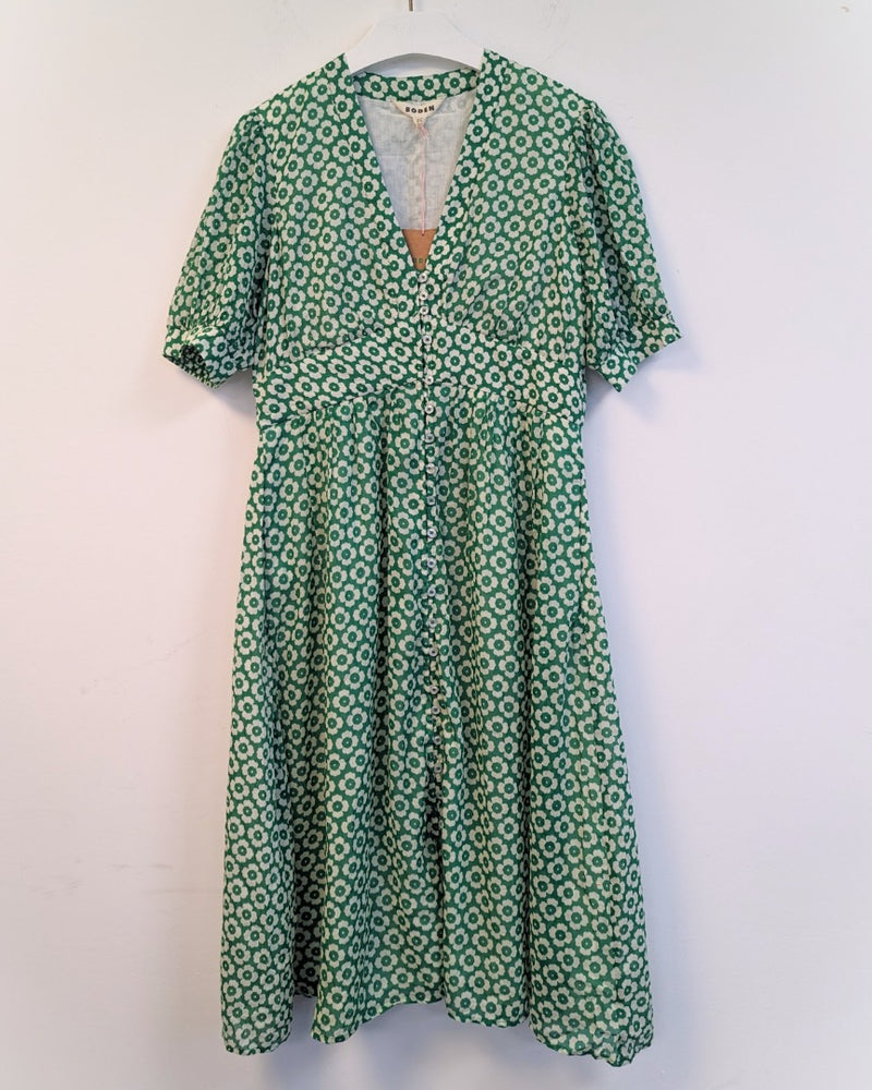 BODEN Elsa Crinkle Midi Tea Dress UK 12P