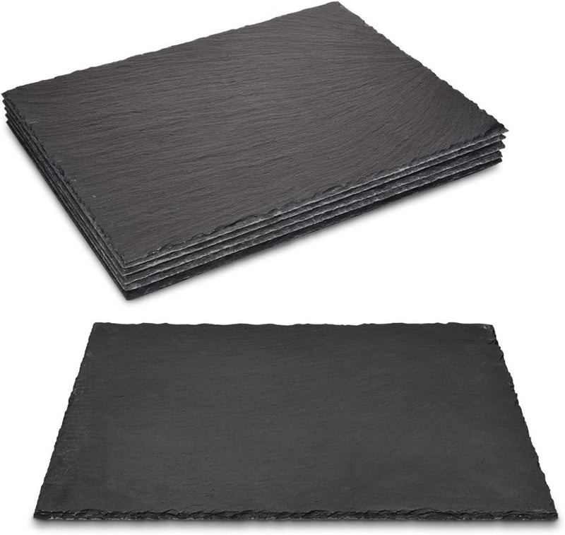 Slate Serving Plates 6 Pack 38 x 28 cm