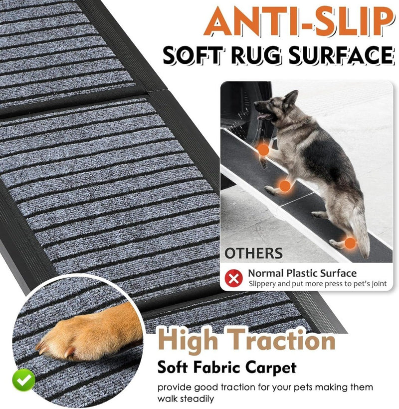 Extra Long 170cm Foldable Dog Ramp Non-Slip