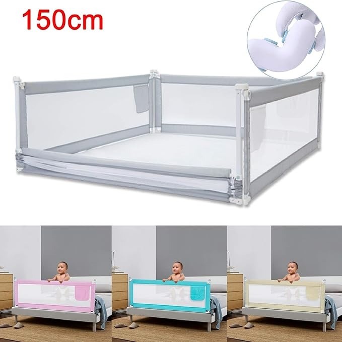 Bed Guard 150x70CM Bed Rail Foldable and Adjustable Bed Rail