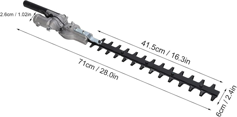 Hedge Trimmer Head - 26mm Blade Attachment - For Bush Cutters/Garden Trimmers