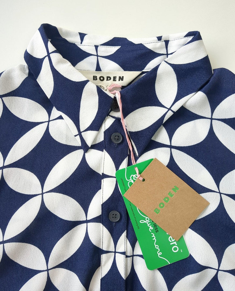 BODEN Kate Midi Shirt Dress UK 12R - Minor Defect