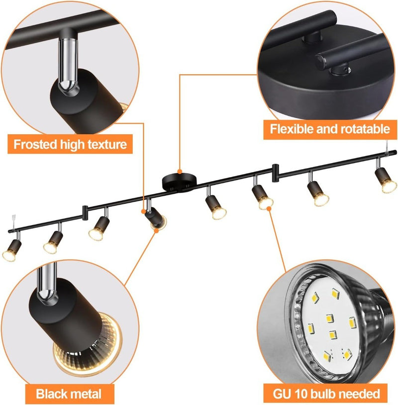 Spotlight 8 Rotatable Light Heads GU10 LED