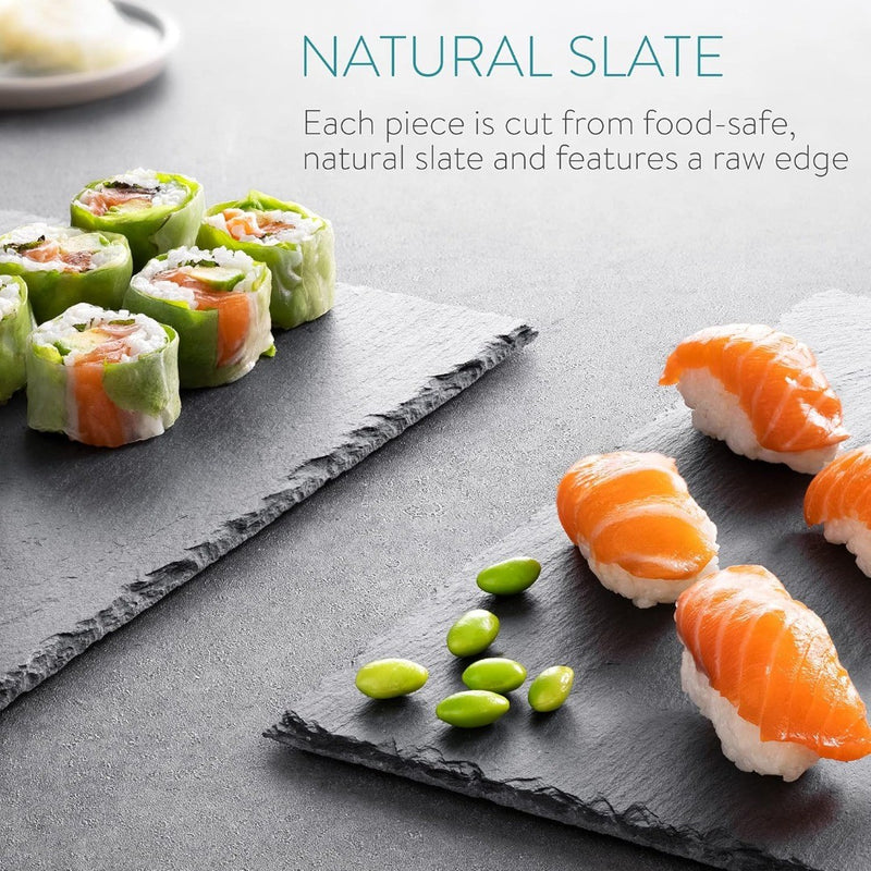 Slate Serving Plates 6 Pack 38 x 28 cm