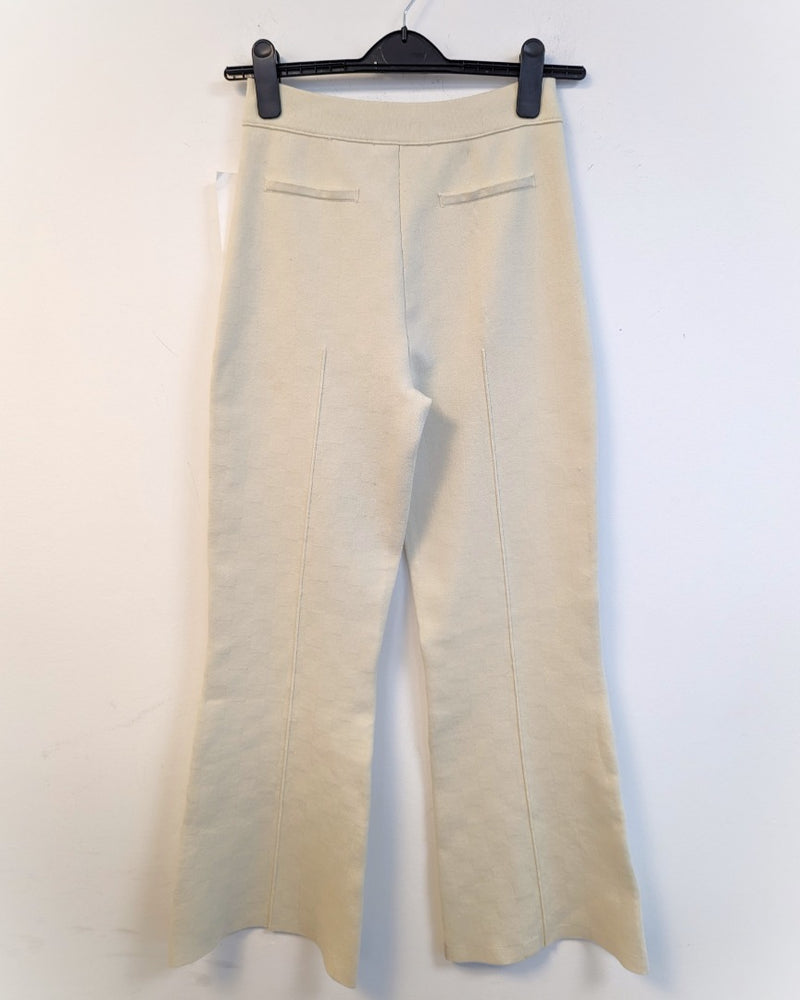 BODEN Knitted Flare Trousers UK 8P Minor Fault