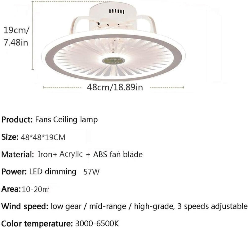 Modern Ceiling Fan Ceiling Light with LED Lighting