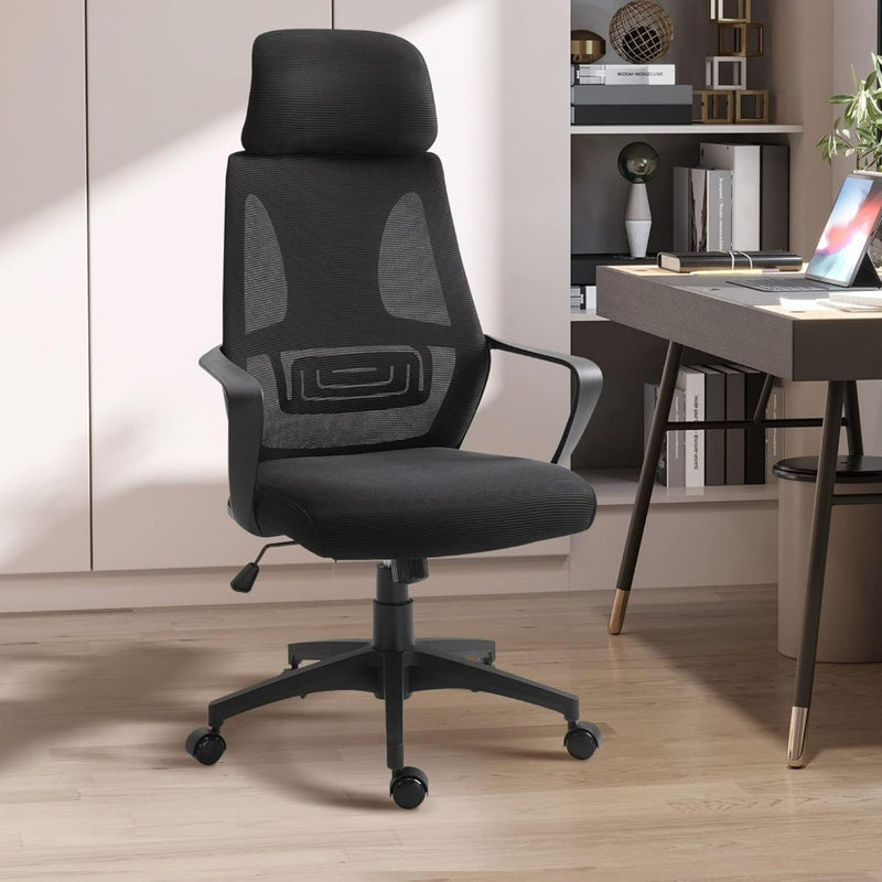 Office Chair-Vinsetto Office Chair Black.