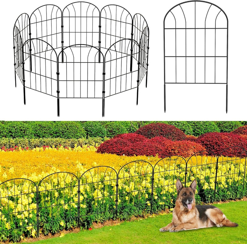 10 Pack Animal Barrier Fence Decorative Garden Fence Metal Wire