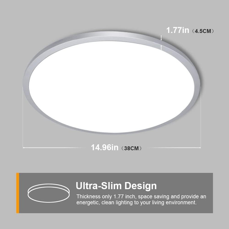 DINGLILIGHTING 35W LED Ceiling Light, Flush Mounted Ceiling Lamp for Living Room