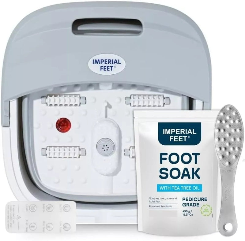 Foot Spa with Salts and Brush 40 x 36 x 27.7cm Rollers and Remote Controlled