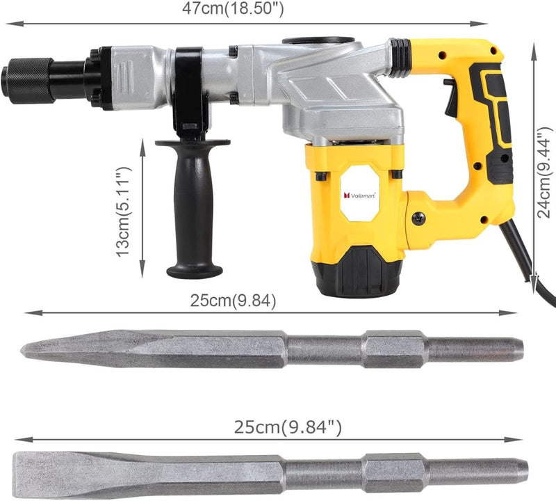 Electric Jackhammer 1300W Demolition Drill