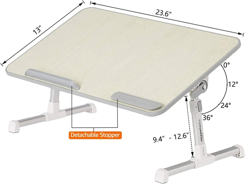 Adjustable Tray Table Lap Desk Fits up to 17-Inch Laptop