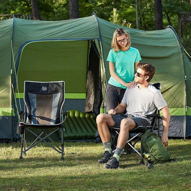 Folding Camping Chair for Adults 150kg High Back