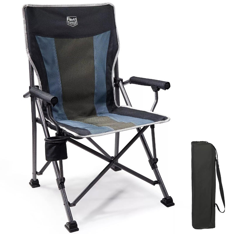 Folding Camping Chair for Adults 150kg High Back