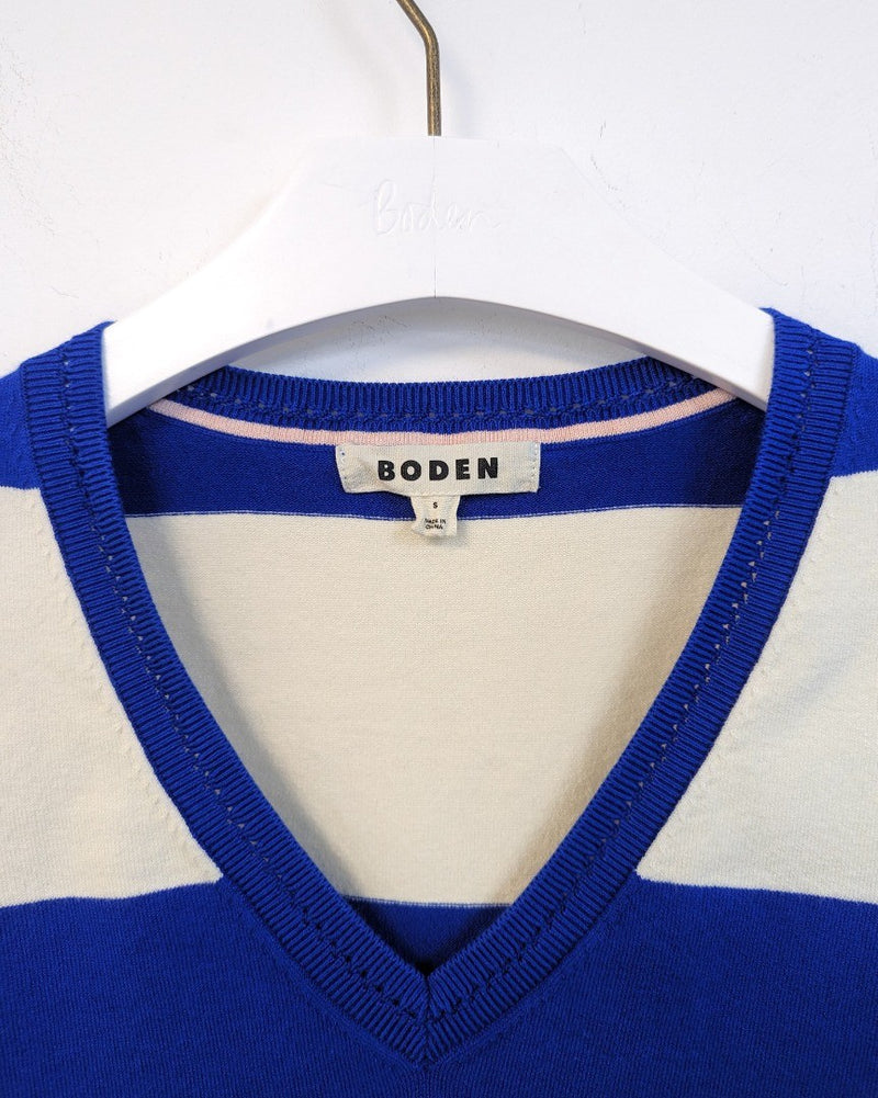 BODEN Catriona Cotton V-Neck Jumper S / 8-10 Without tags