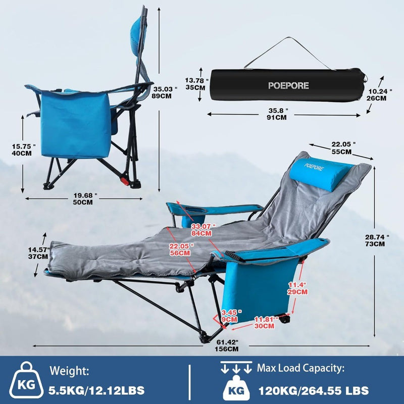 Camping Chair Set of 2 Foldable