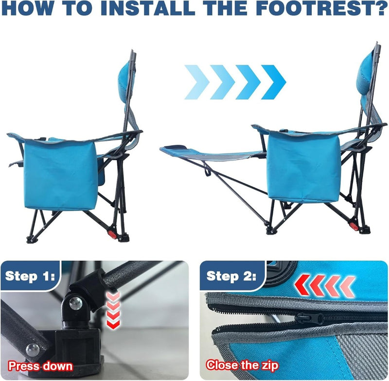 Camping Chair Set of 2 Foldable