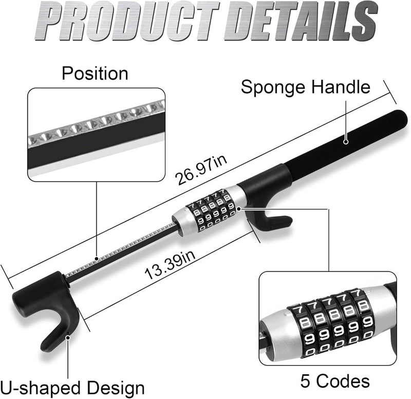 Steering Wheel LockCar Digit Combination Keyless Lock