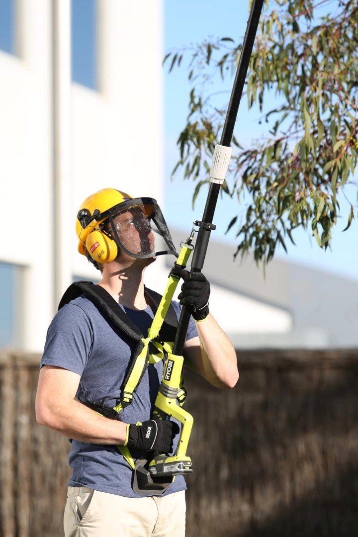 Harness for Pole Pruning and Hedge Trimming