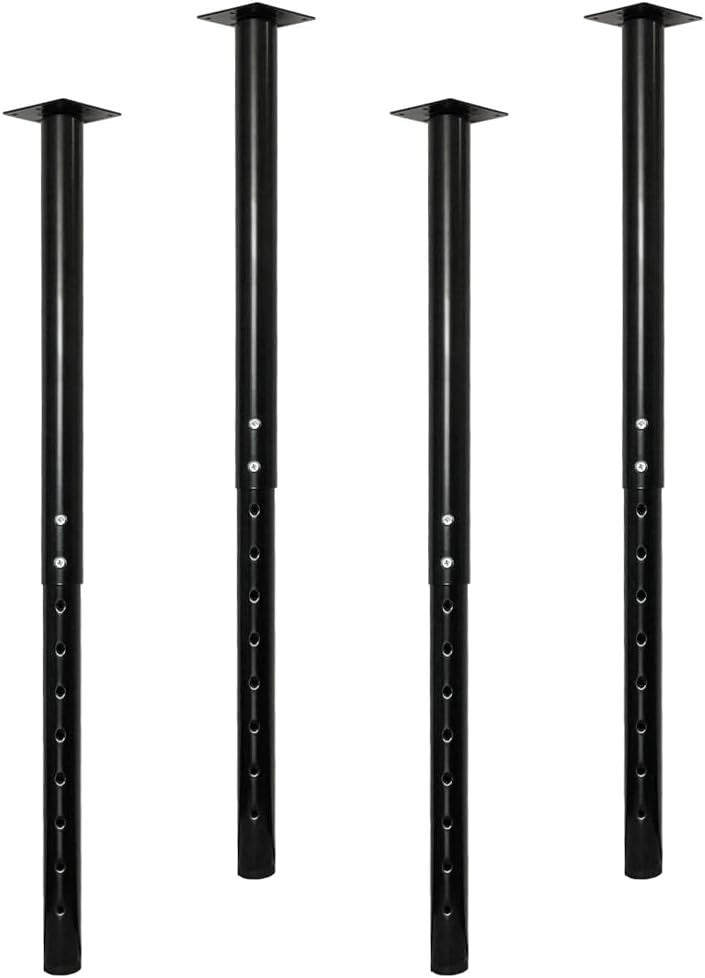 Adjustable Metal Table Leg 60-100cm / 24-40 inch Black