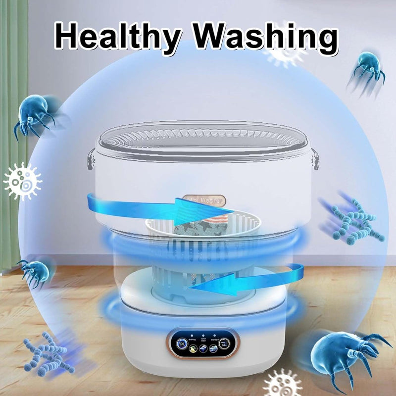 Portable light Foldable Washing Machine 2 in 1 Washer Machine and Dryer