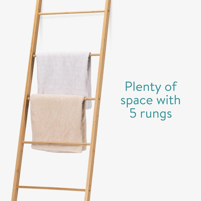 Towel Ladder Wooden Bamboo Ladder - Bamboo Ladder for Towels Clothing