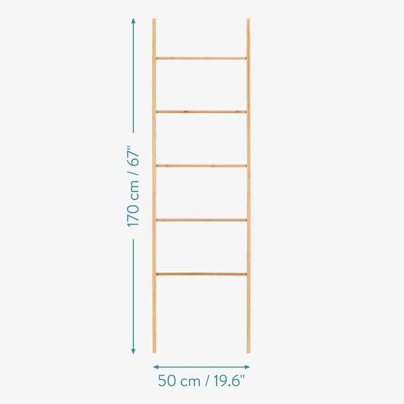 Towel Ladder Wooden Bamboo Ladder - Bamboo Ladder for Towels Clothing