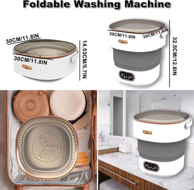 Portable light Foldable Washing Machine 2 in 1 Washer Machine and Dryer