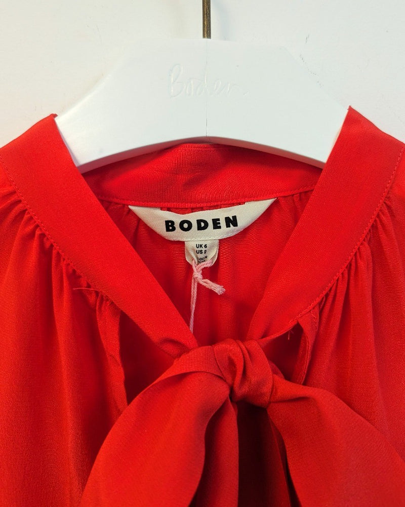 BODEN Pussy-Bow Silk Blouse UK 6