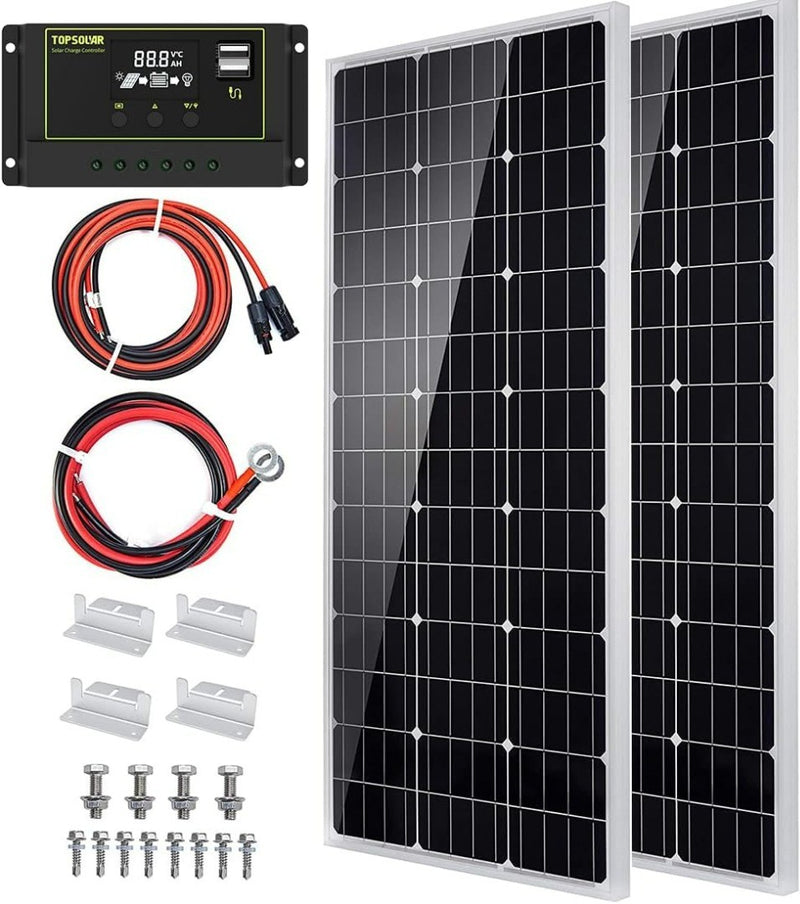 Solar Panel- Topsolar 200W  monocrystalline silicon solar cell Panel for camping