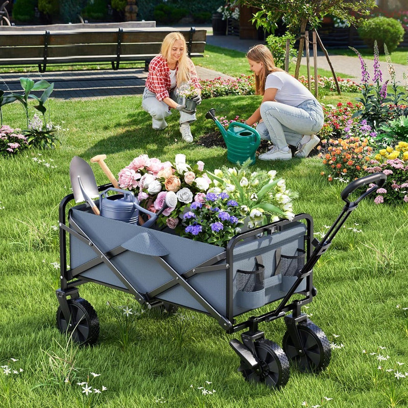 Collapsible Folding Wagon Trolley with Wheels