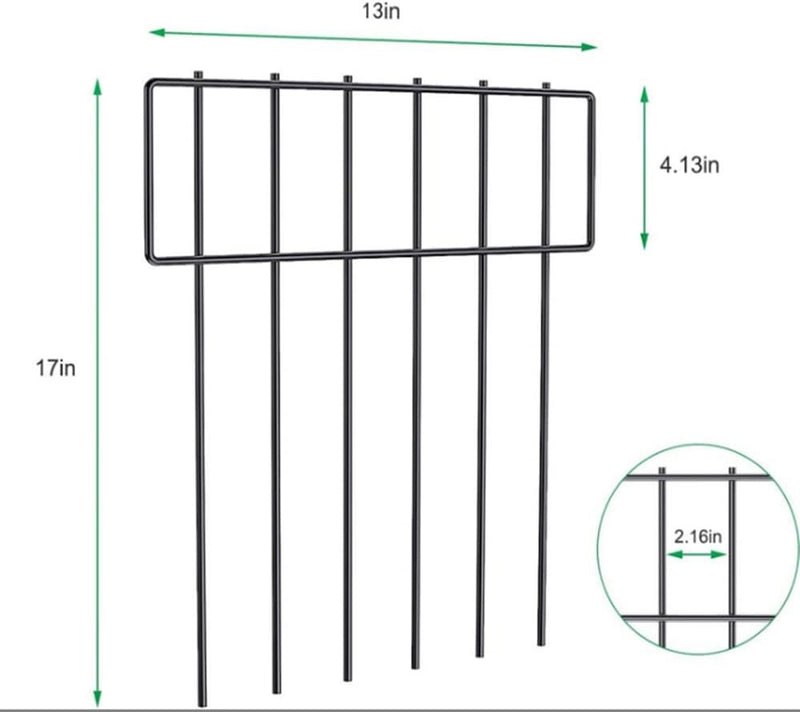 10 Pack Garden Animal Barrier Fence Rustproof