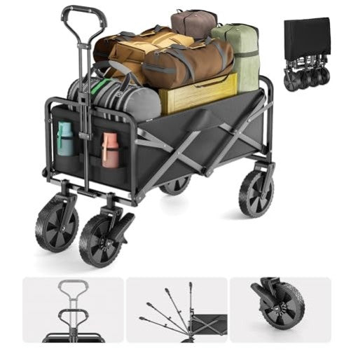 Collapsible Folding Wagon Trolley with Wheels